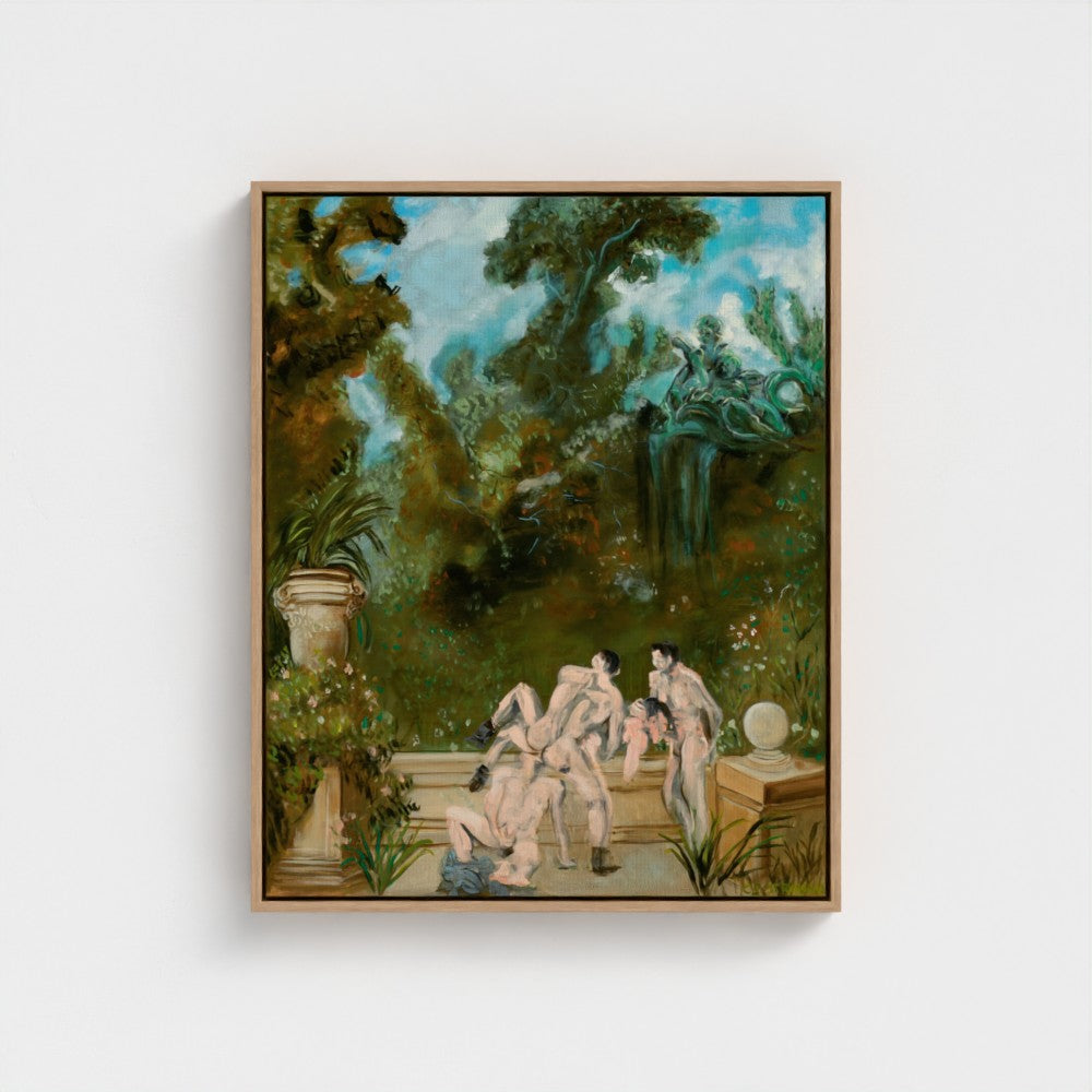 Eros Garden Eco Framed Canvas