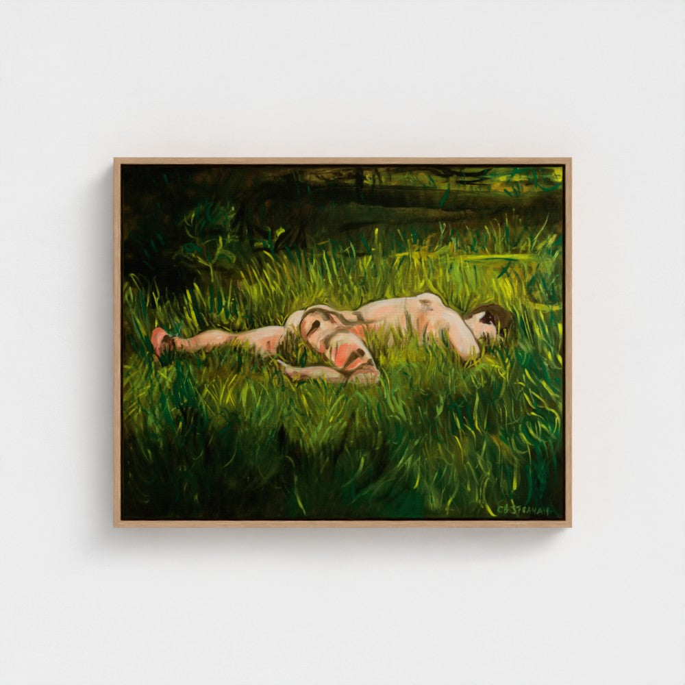 Eros Grass Eco Framed Canvas