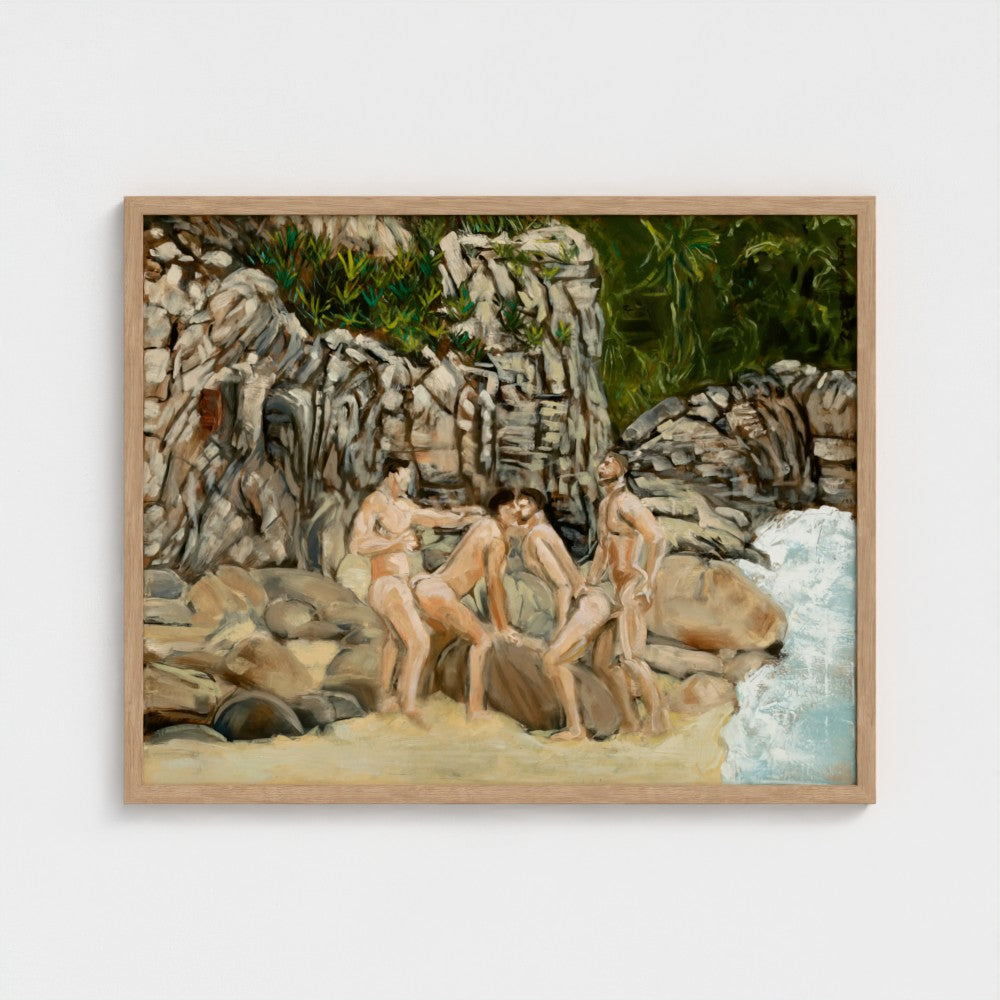 Eros Beach Framed Fine Art Print