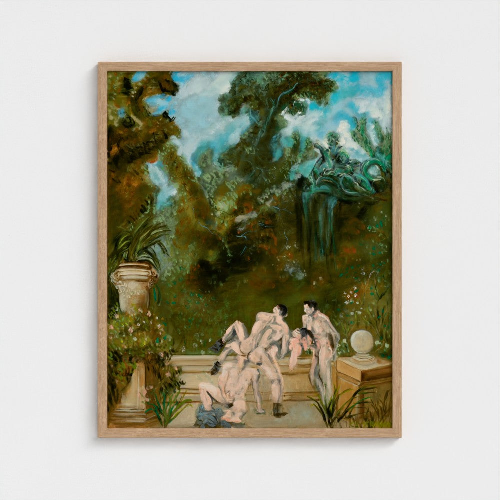 Eros Garden Framed Fine Art Print