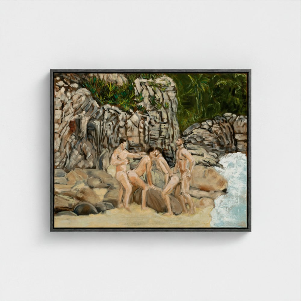 Eros Beach Eco Framed Canvas