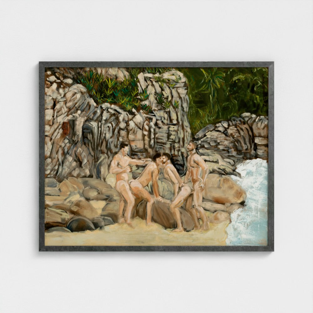 Eros Beach Framed Fine Art Print