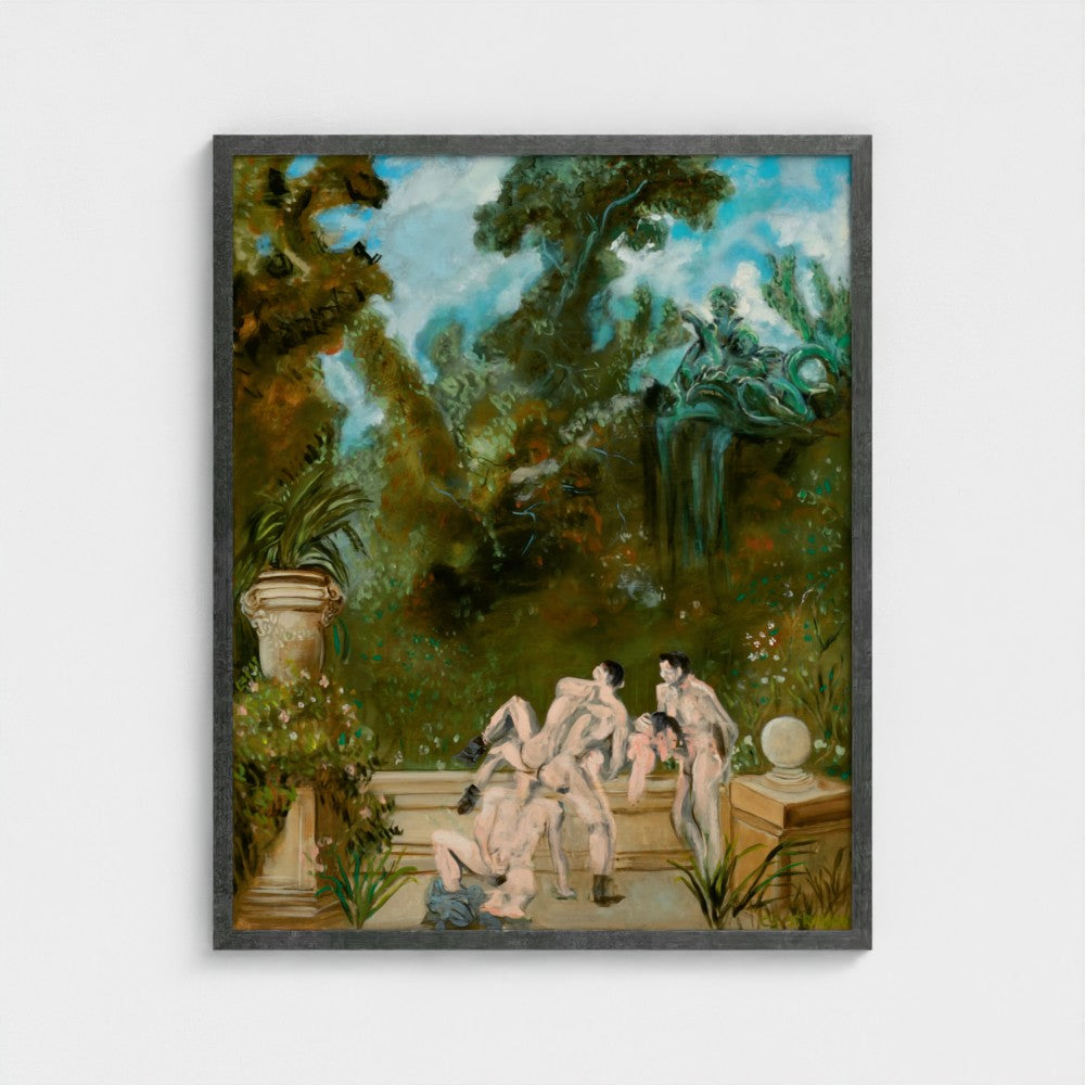 Eros Garden Framed Fine Art Print
