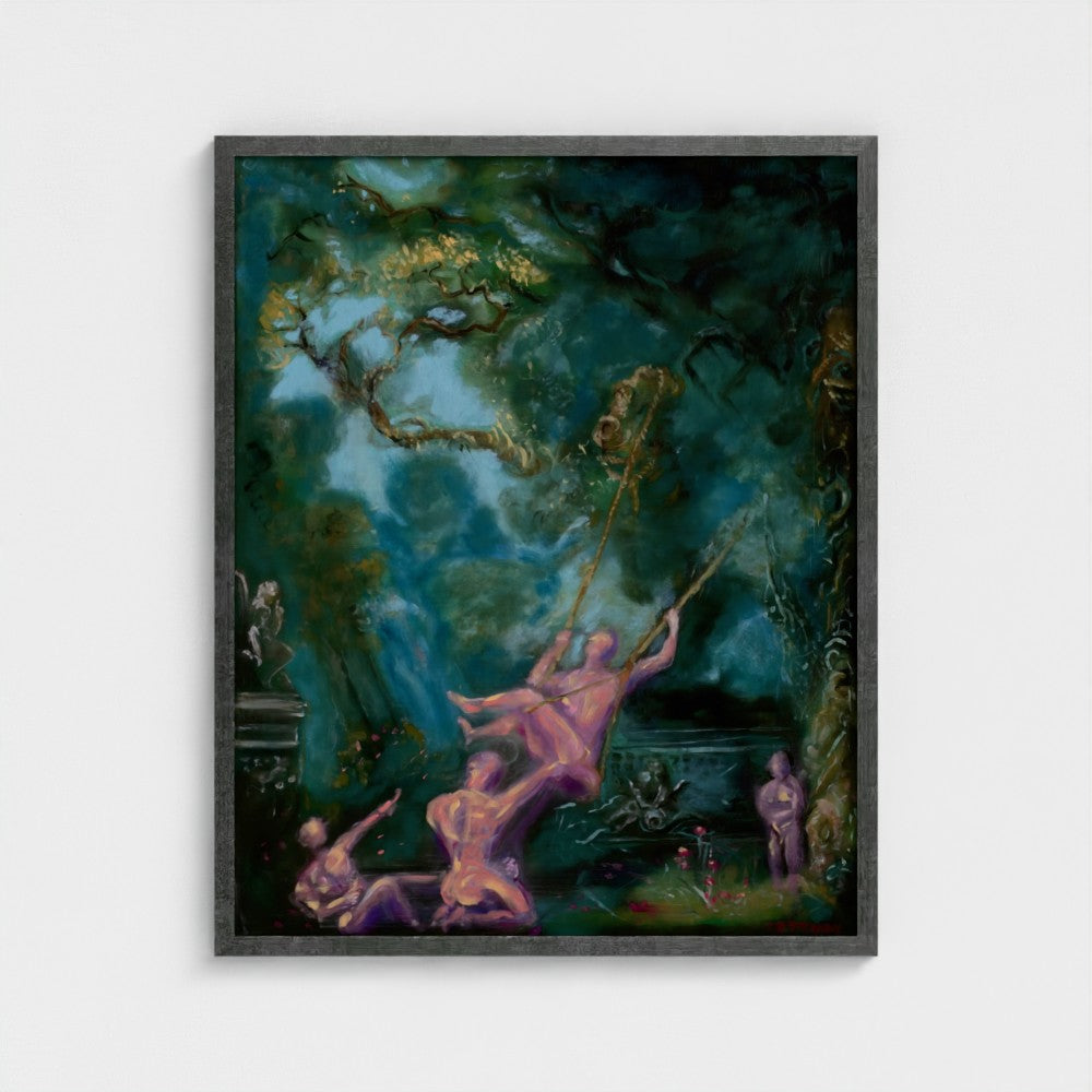 Eros Swing Framed Fine Art Print