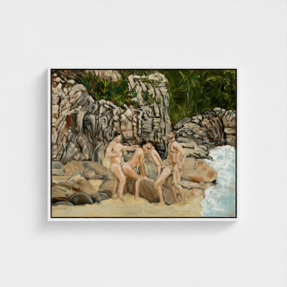 Eros Beach Eco Framed Canvas